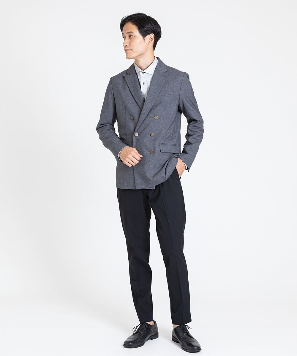 MKBAV50140 MK MICHEL KLEIN HOMME(MKミッシェルクランオム) ジオメトリックジャガードシャツ ホワイト(90)