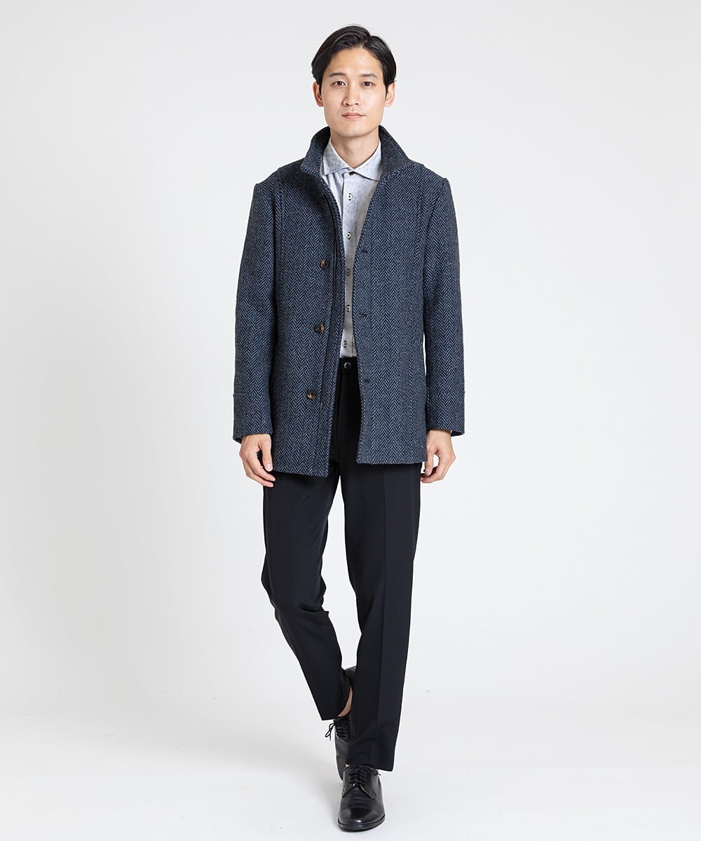 MKBAV50140 MK MICHEL KLEIN HOMME(MKミッシェルクランオム) ジオメトリックジャガードシャツ ホワイト(90)