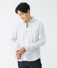 MKBAV50140 MK MICHEL KLEIN HOMME(MKミッシェルクランオム) ジオメトリックジャガードシャツ ホワイト(90)
