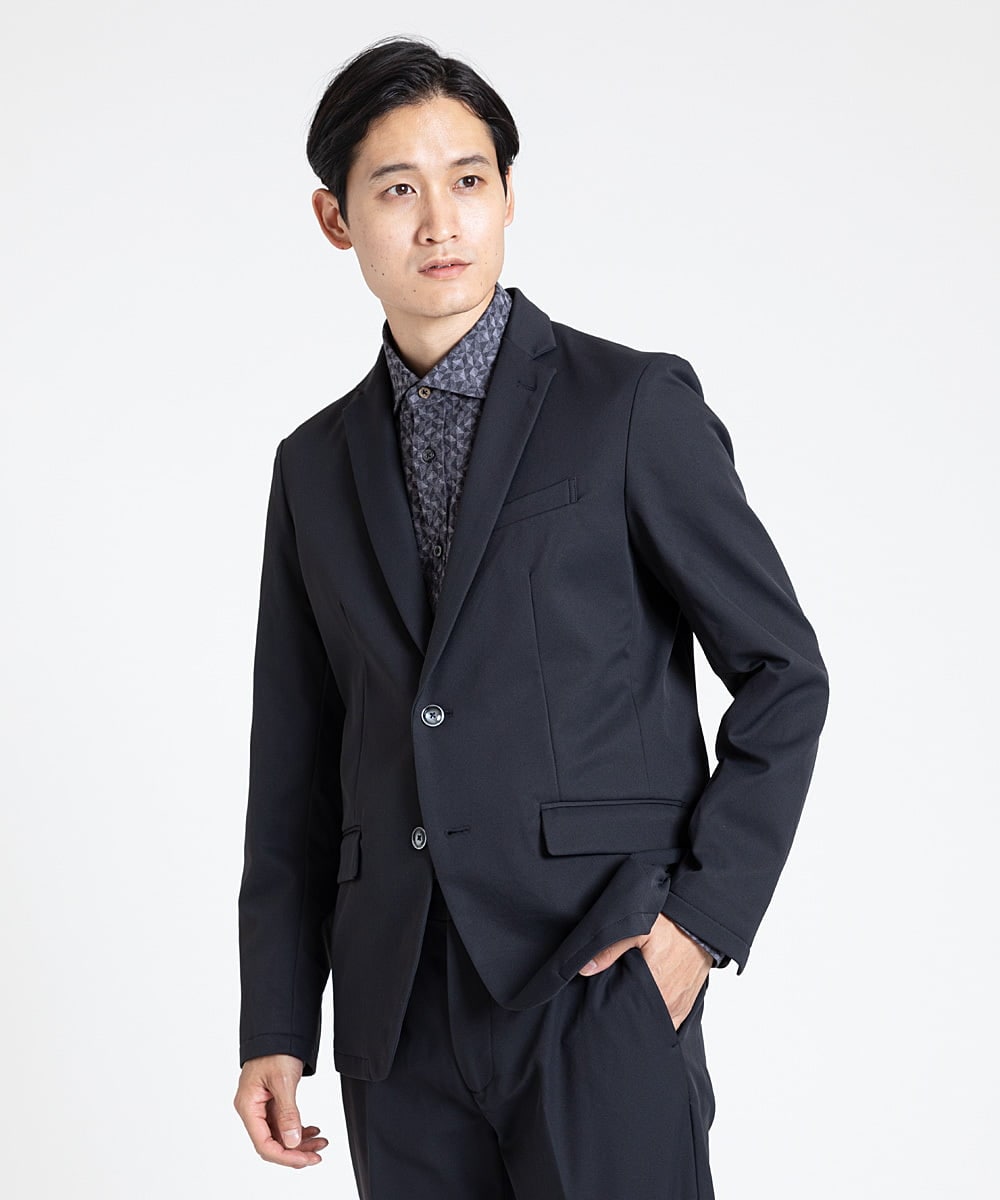 MKBAV50140 MK MICHEL KLEIN HOMME(MKミッシェルクランオム) ジオメトリックジャガードシャツ ダークグレー(93)