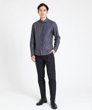 MKBAV50140 MK MICHEL KLEIN HOMME(MKミッシェルクランオム) ジオメトリックジャガードシャツ ダークグレー(93)