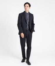MKBAV50140 MK MICHEL KLEIN HOMME(MKミッシェルクランオム) ジオメトリックジャガードシャツ ダークグレー(93)