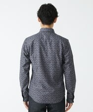 MKBAV50140 MK MICHEL KLEIN HOMME(MKミッシェルクランオム) ジオメトリックジャガードシャツ ダークグレー(93)