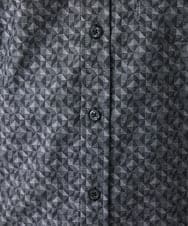 MKBAV50140 MK MICHEL KLEIN HOMME(MKミッシェルクランオム) ジオメトリックジャガードシャツ ダークグレー(93)