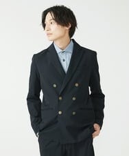MKBAV51150 MK MICHEL KLEIN HOMME(MKミッシェルクランオム) ドビーストライプシャツ ネイビー(57)