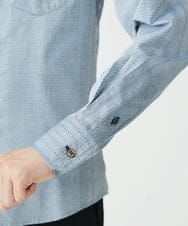 MKBAV51150 MK MICHEL KLEIN HOMME(MKミッシェルクランオム) ドビーストライプシャツ ネイビー(57)
