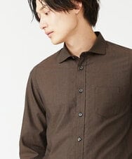 MKBAV51150 MK MICHEL KLEIN HOMME(MKミッシェルクランオム) ドビーストライプシャツ ブラウン(86)