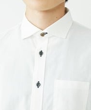 MKBAV51150 MK MICHEL KLEIN HOMME(MKミッシェルクランオム) ドビーストライプシャツ ホワイト(90)