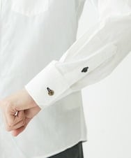 MKBAV51150 MK MICHEL KLEIN HOMME(MKミッシェルクランオム) ドビーストライプシャツ ホワイト(90)