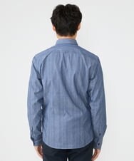 MKBAV53120 MK MICHEL KLEIN HOMME(MKミッシェルクランオム) リバーストライプシャツ ライトブルー(50)