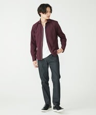 MKBAV53120 MK MICHEL KLEIN HOMME(MKミッシェルクランオム) リバーストライプシャツ パープル(77)