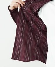 MKBAV53120 MK MICHEL KLEIN HOMME(MKミッシェルクランオム) リバーストライプシャツ パープル(77)