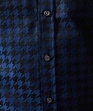 MKBAV54140 MK MICHEL KLEIN HOMME(MKミッシェルクランオム) チドリジャガードシャツ ネイビー(57)
