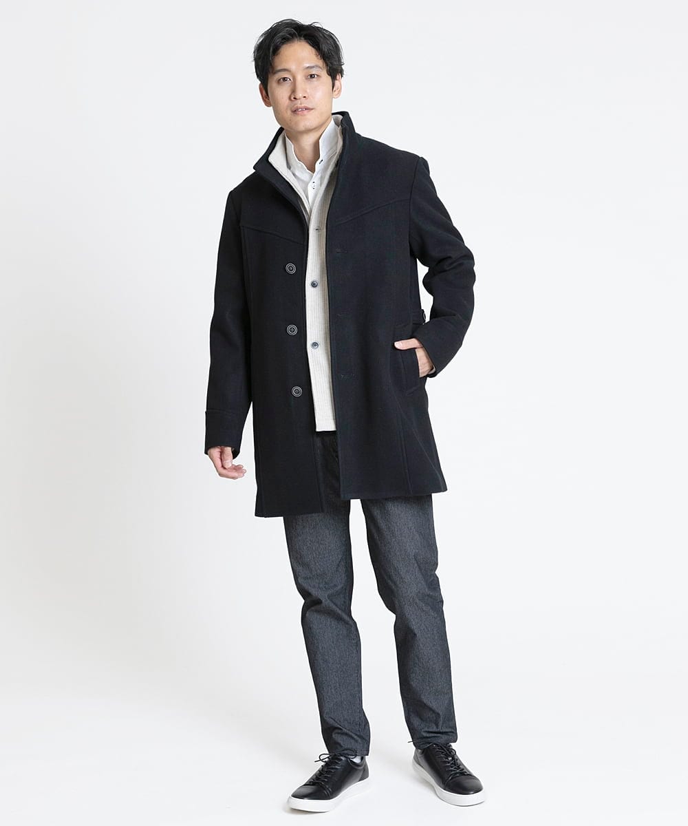 MKBAV54140 MK MICHEL KLEIN HOMME(MKミッシェルクランオム) チドリジャガードシャツ ホワイト(90)