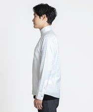 MKBAV54140 MK MICHEL KLEIN HOMME(MKミッシェルクランオム) チドリジャガードシャツ ホワイト(90)