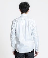 MKBAV54140 MK MICHEL KLEIN HOMME(MKミッシェルクランオム) チドリジャガードシャツ ホワイト(90)
