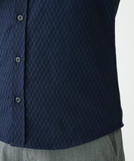 MKBAV64130 MK MICHEL KLEIN HOMME(MKミッシェルクランオム) SOLOTEXフェザーへリンボンシャツ ネイビー(57)