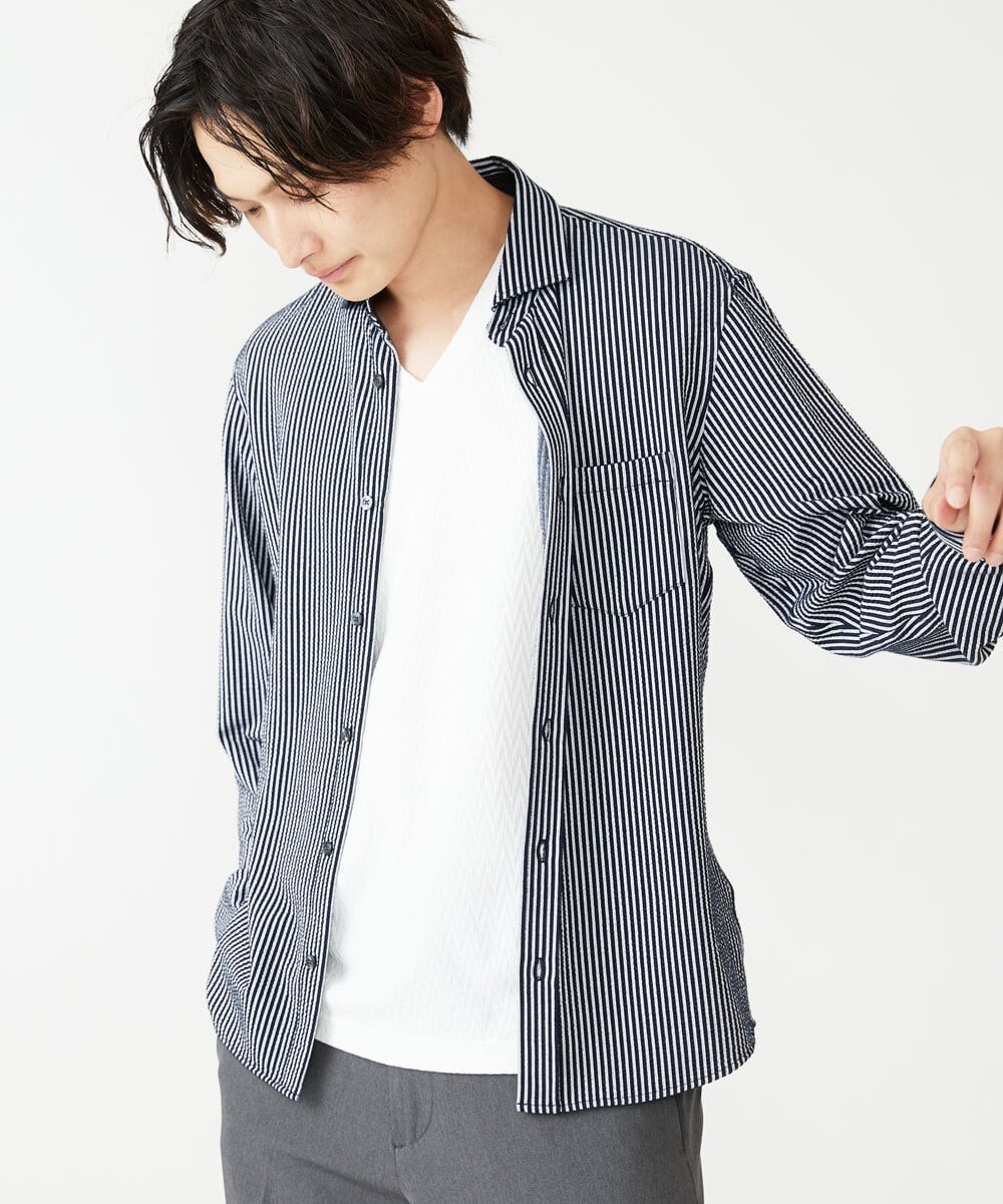 サッカージャージシャツ(ブラウス・シャツ) | MK MICHEL KLEIN HOMME