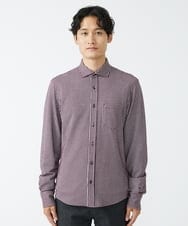 MKBAV68120 MK MICHEL KLEIN HOMME(MKミッシェルクランオム) サッカージャージシャツ パープル(77)