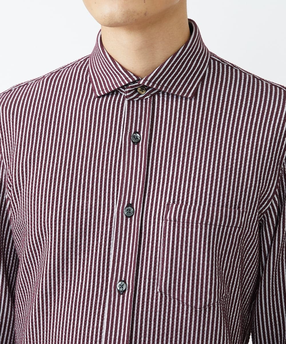 MKBAV68120 MK MICHEL KLEIN HOMME(MKミッシェルクランオム) サッカージャージシャツ パープル(77)
