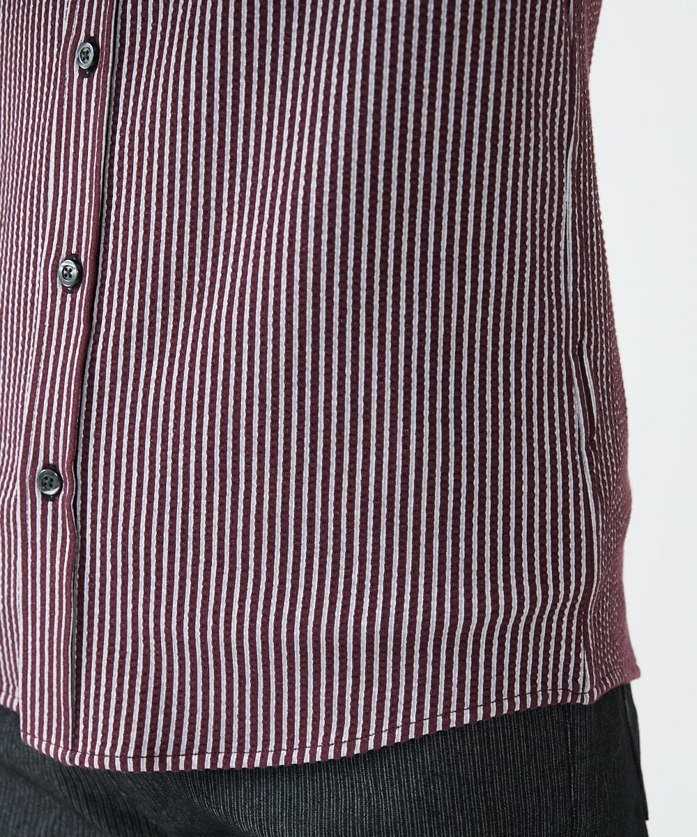 MKBAV68120 MK MICHEL KLEIN HOMME(MKミッシェルクランオム) サッカージャージシャツ パープル(77)