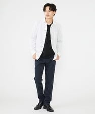 MKBAX52110 MK MICHEL KLEIN HOMME(MKミッシェルクランオム) 楊柳クレープシャツ ホワイト(90)