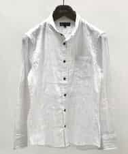 MKBCL10110 MK MICHEL KLEIN HOMME(MKミッシェルクランオム) シャツ／タックカモストレッチ ホワイト