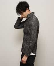 MKBCL10110 MK MICHEL KLEIN HOMME(MKミッシェルクランオム) シャツ／タックカモストレッチ グレー
