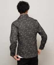 MKBCL10110 MK MICHEL KLEIN HOMME(MKミッシェルクランオム) シャツ／タックカモストレッチ グレー