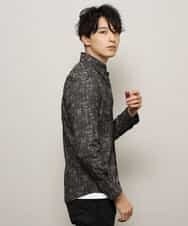 MKBCL10110 MK MICHEL KLEIN HOMME(MKミッシェルクランオム) シャツ／タックカモストレッチ グレー