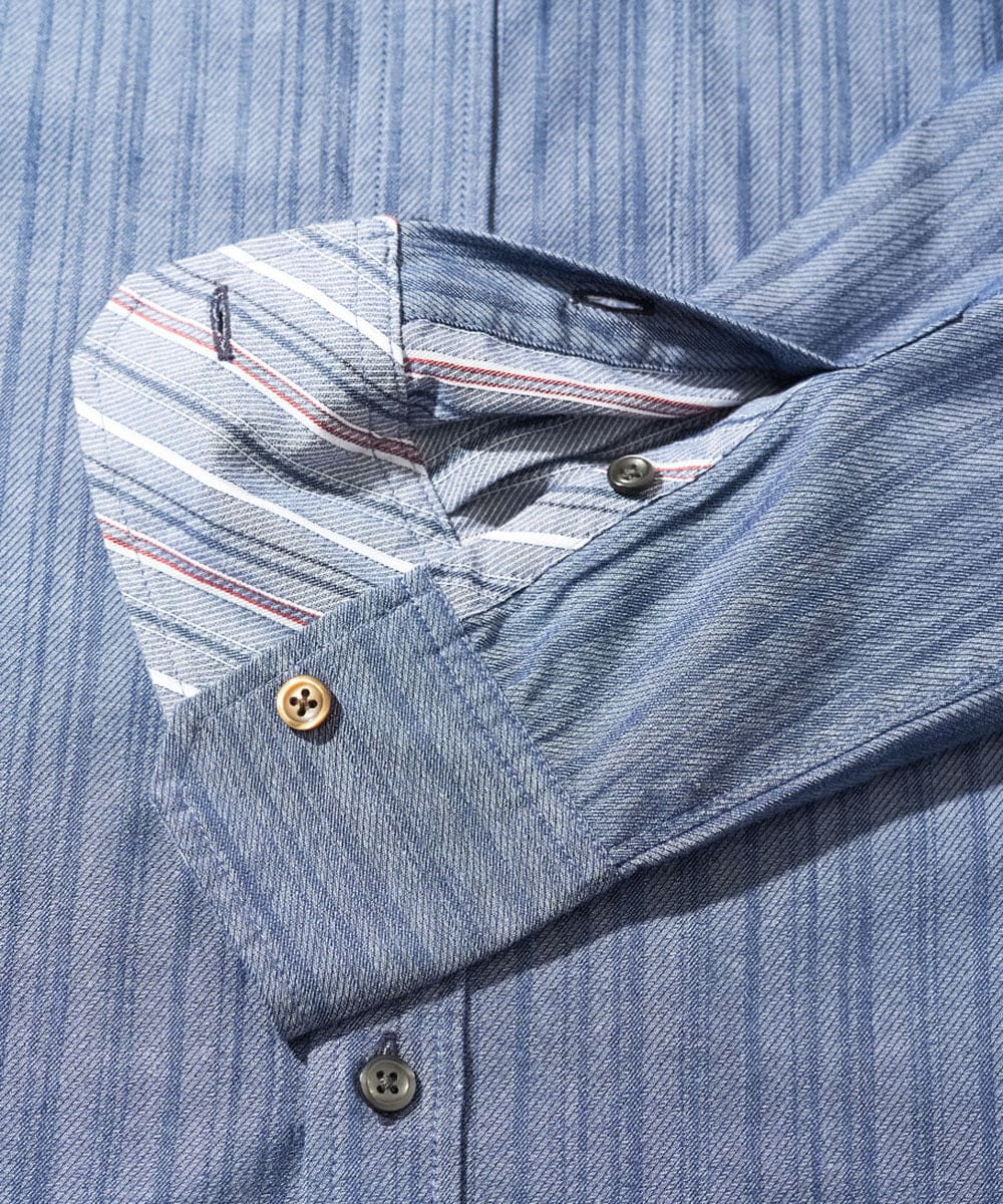 日本製生地使用】長袖シャツ/TCドビーリバーシブル(ブラウス・シャツ) | MK MICHEL KLEIN  HOMME(MKミッシェルクランオム)｜イトキンオンラインストア