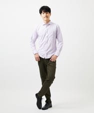 MKBDA56130 MK MICHEL KLEIN HOMME(MKミッシェルクランオム) 【洗える/日本製生地使用】シャドーバイヤスストライプシャツ ピンク