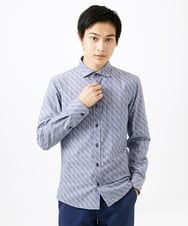 MKBDA56130 MK MICHEL KLEIN HOMME(MKミッシェルクランオム) 【日本製生地使用】シャドーバイヤスストライプ ネイビー