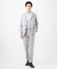 MKBDA56130 MK MICHEL KLEIN HOMME(MKミッシェルクランオム) 【日本製生地使用】シャドーバイヤスストライプ ネイビー