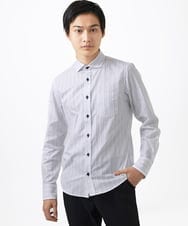MKBDA56130 MK MICHEL KLEIN HOMME(MKミッシェルクランオム) 【日本製生地使用】シャドーバイヤスストライプ ネイビー