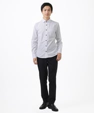 MKBDA56130 MK MICHEL KLEIN HOMME(MKミッシェルクランオム) 【日本製生地使用】シャドーバイヤスストライプ ネイビー