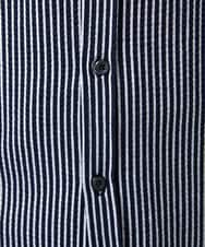 MKBDA65120 MK MICHEL KLEIN HOMME(MKミッシェルクランオム) 【ストレッチ／イージーケア】サッカー織りシャツ ネイビー