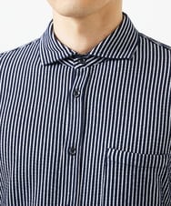 MKBDA65120 MK MICHEL KLEIN HOMME(MKミッシェルクランオム) 【ストレッチ／イージーケア】サッカー織りシャツ ネイビー