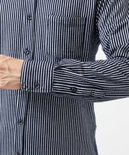 MKBDA65120 MK MICHEL KLEIN HOMME(MKミッシェルクランオム) 【ストレッチ／イージーケア】サッカー織りシャツ ネイビー