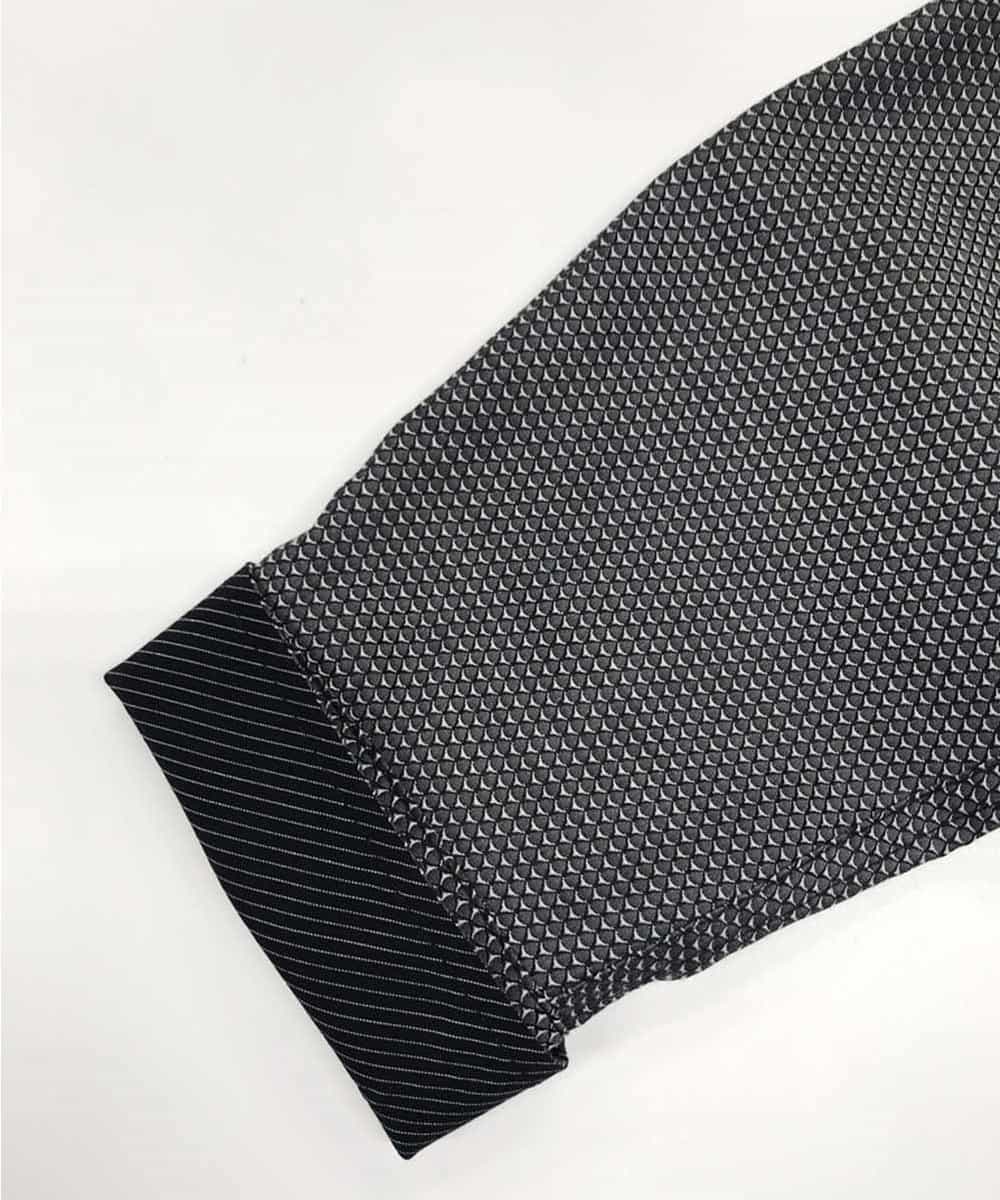MKBDJ62110 MK MICHEL KLEIN HOMME(MKミッシェルクランオム) シャツ／ドロップジャガード グレー