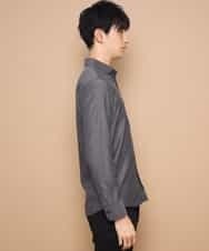 MKBDJ62110 MK MICHEL KLEIN HOMME(MKミッシェルクランオム) シャツ／ドロップジャガード グレー