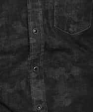 MKBDK40090 MK MICHEL KLEIN HOMME(MKミッシェルクランオム) シャツ／エンボスカモデニム ブラック