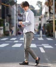 MKBDM52130 MK MICHEL KLEIN HOMME(MKミッシェルクランオム) 【快適ストレッチ】ハイセンスジャージシャツ ライトブルー(50)