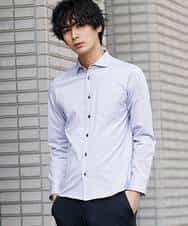 MKBDM52130 MK MICHEL KLEIN HOMME(MKミッシェルクランオム) 【快適ストレッチ】ハイセンスジャージシャツ ブルー(55)