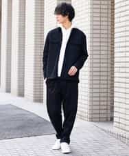 MKBDO04090 MK MICHEL KLEIN HOMME(MKミッシェルクランオム) MAGICストレッチシャツ ブラック(94)