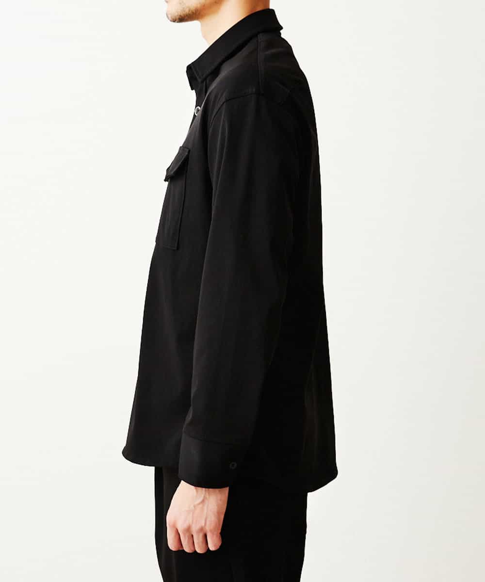 MKBDO04090 MK MICHEL KLEIN HOMME(MKミッシェルクランオム) MAGICストレッチシャツ ブラック(94)