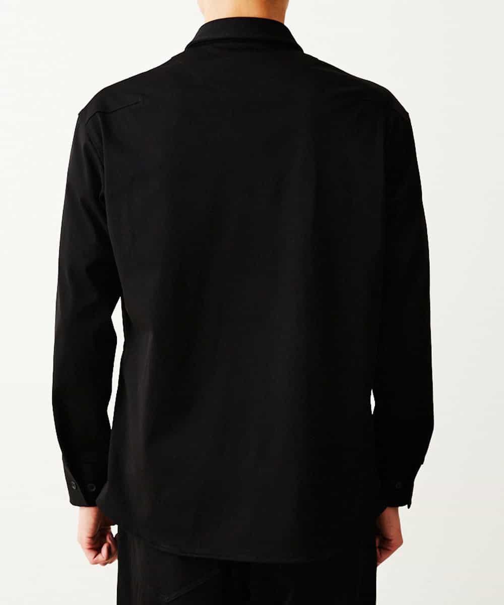 MKBDO04090 MK MICHEL KLEIN HOMME(MKミッシェルクランオム) MAGICストレッチシャツ ブラック(94)
