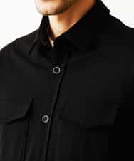 MKBDO04090 MK MICHEL KLEIN HOMME(MKミッシェルクランオム) MAGICストレッチシャツ ブラック(94)