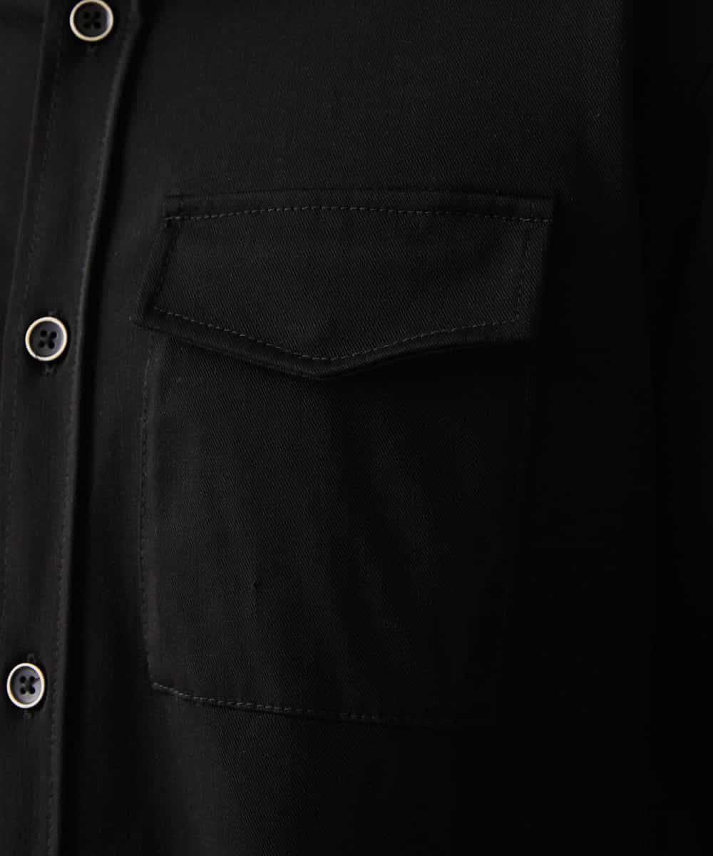 MKBDO04090 MK MICHEL KLEIN HOMME(MKミッシェルクランオム) MAGICストレッチシャツ ブラック(94)
