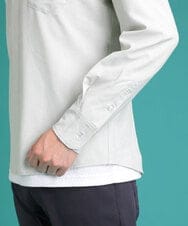 MKBDS57120 MK MICHEL KLEIN HOMME(MKミッシェルクランオム) ドライストレッチシャツ グリーン(30)